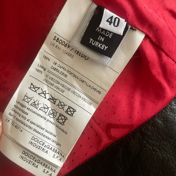 D&G Black Leather Moto Jacket - Picture 4 of 8